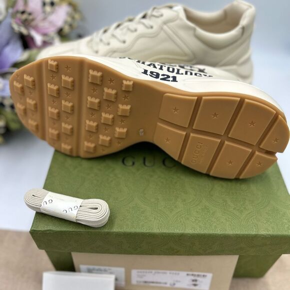 Men’s Gucci eschatology 1921 leather sneakers size 12.5 made in Italy - Picture 5 of 12